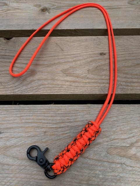 Fløjtesnor, Cobra flettet Neon Orange / Neon Orange Camo